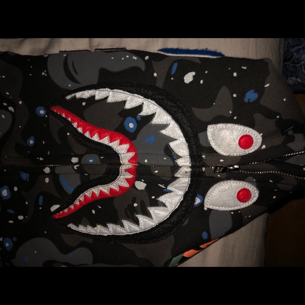 Authentic Bape Space Shark Hoodie 💫